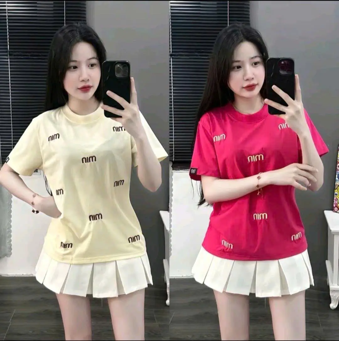 Áo Thun Nam Nữ Chữ Min, Áo Phông Unisex From Rộng Top Cổ Tròn Women
