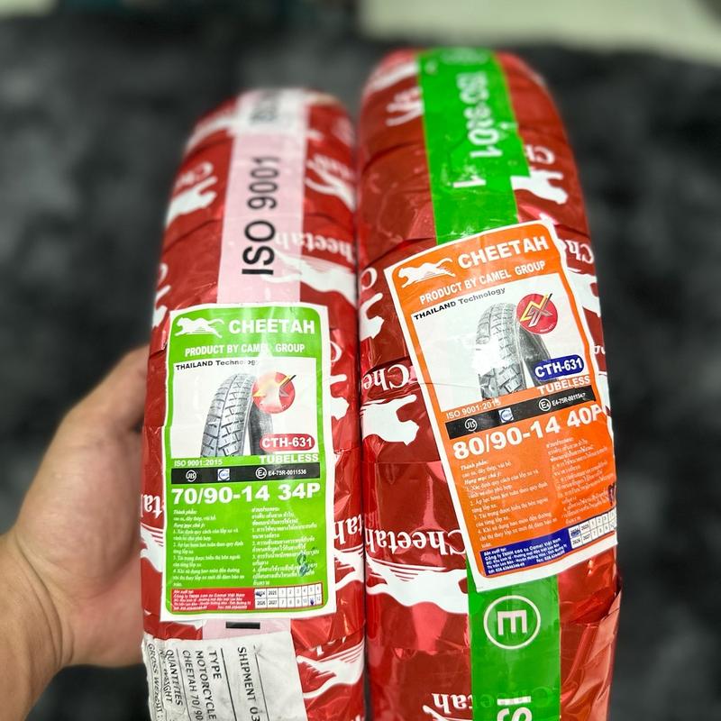 Cặp Vỏ 70 80 cheetah gai City Grip Pro sz  cho xe ga ko ruột chính hãng thailan Lốp Phụ Kiện