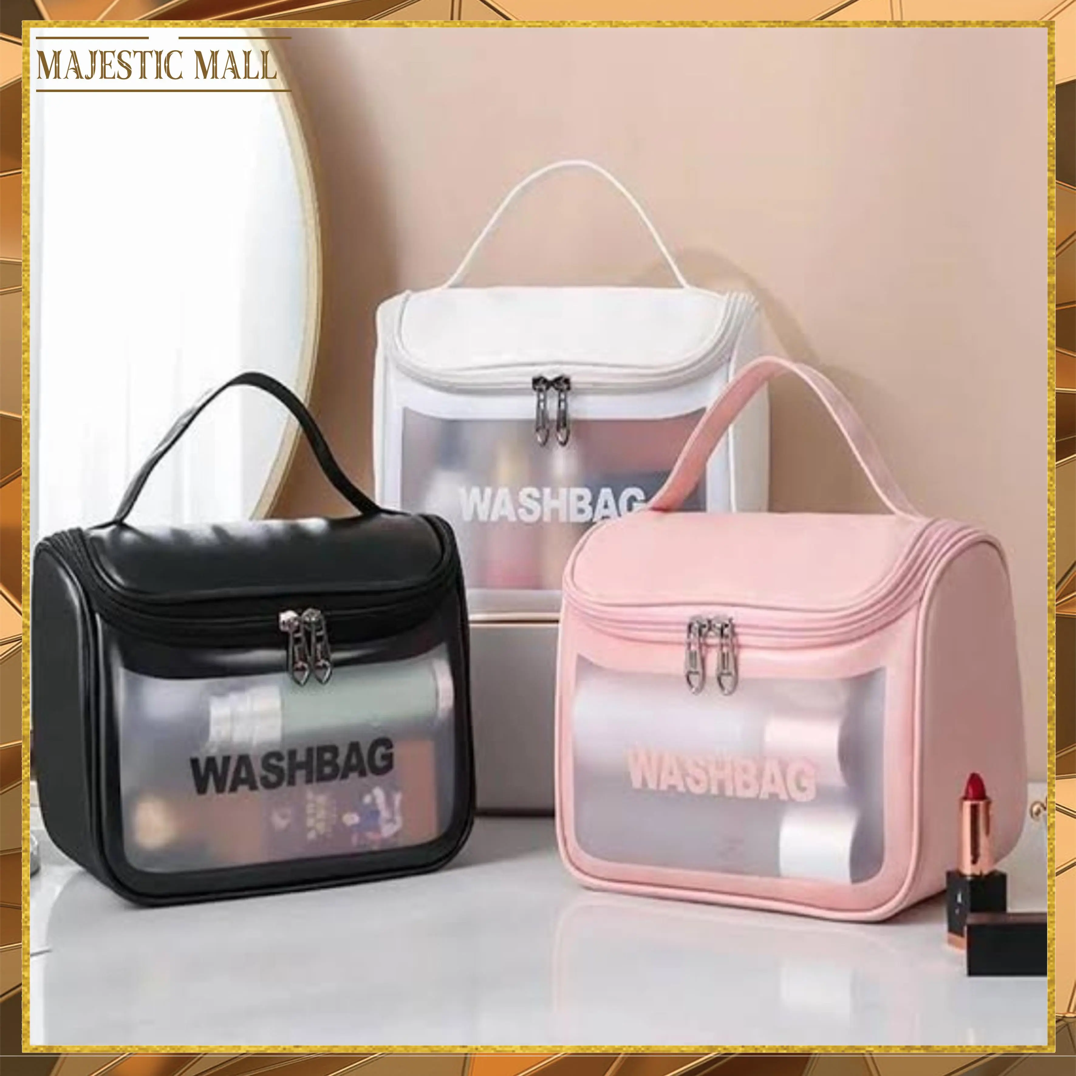 Tas Kosmetik Washbag Make Up Travel Pouch Waterproof 1006