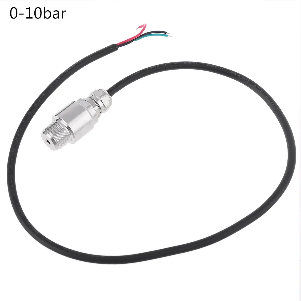 DC5V 1/4NPT Pressure Transducer Transmitter Sensor Stainless Steel Oil Air Water