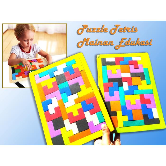 Gambar Mainan Puzzle Edukatif Tetris / Balok Huruf / Angka / Geometri Varian Warna dari Seventeen Shop Id Kab. Tangerang Tokopedia