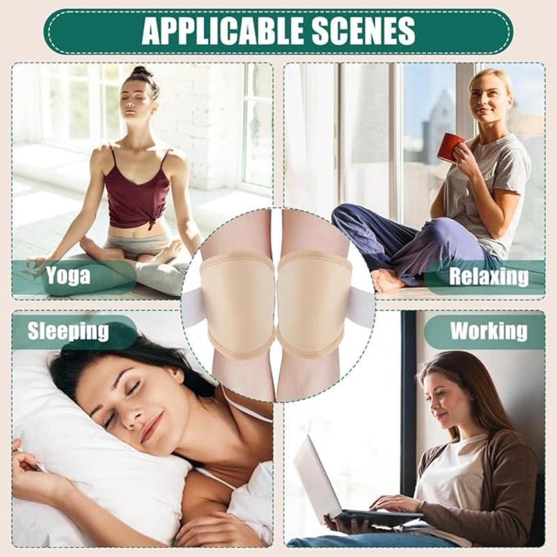 2 Pcs/Set Practical Reusable Castor Oil Pack Elastic Strap Cotton Oil Compress Pad Washable Anti Oil Leak Essential Oil Wrap Arm 7