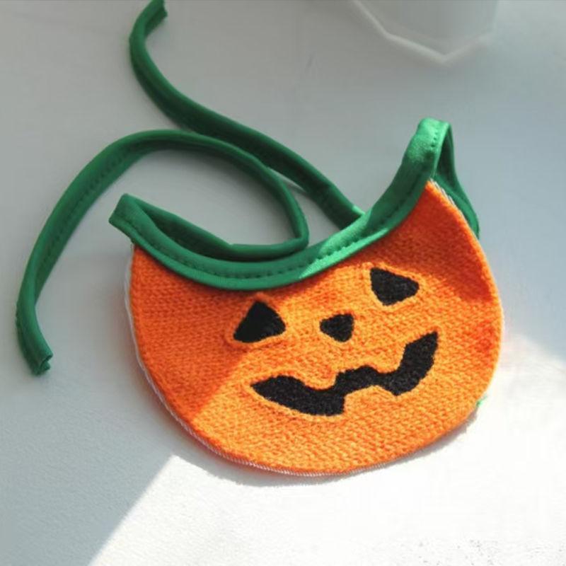 Product Introduction of Khăn Nước Két Cho Thú Cưng, Trang Phục Halloween, Đạo Cụ Halloween, Cà Vạt Co Giãn, Thích Hợp Cho Chó Và Mèo, Khăn Quàng cổ Bí Ngô, Thêu Hoạt Hình Ma Quái, Sản Phẩm khăn  tam 3