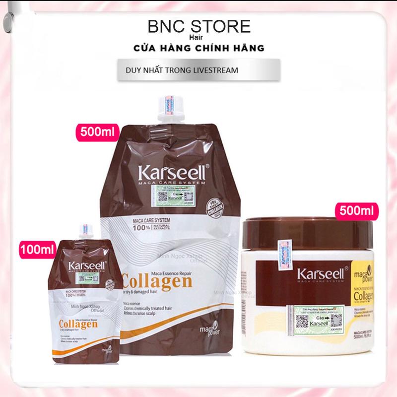 Kem Ủ Tóc Karseell Hair Mask Collagen 500ML - Phục Hồi Tóc Mềm Mượt Bóng khỏe | Dầu Hấp Tóc Tại Nhà