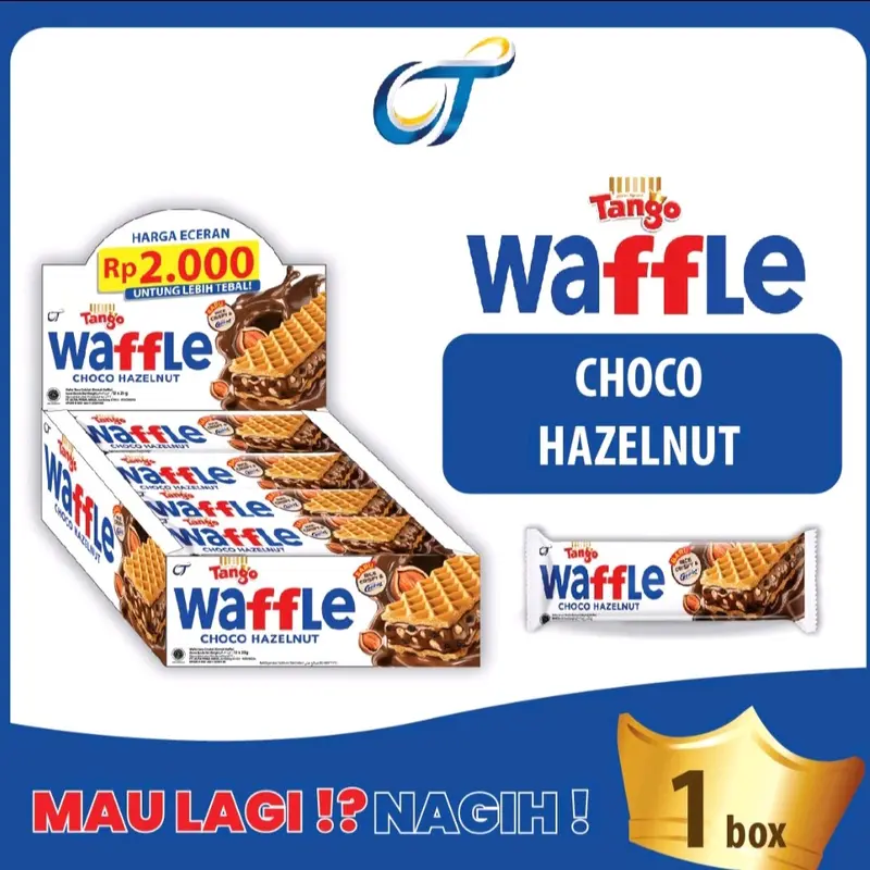 tango waffle choco hazelnut 25gr ( 1box isi 12pcs) 0