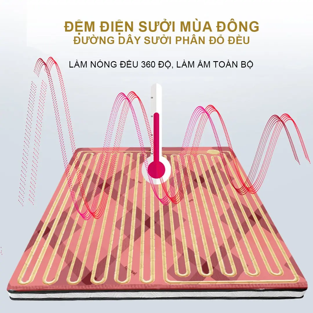 ĐỆm sưởi điện KT 180x200cm