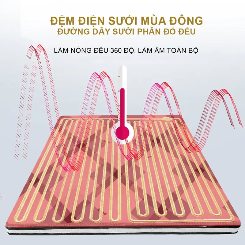 ĐỆm sưởi điện KT 180x200cm 0