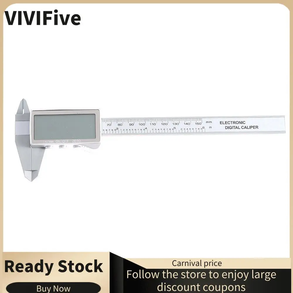 Plastic Calipers 6in/150mm Large LCD Screen Vernier Caliper Digital Caliper Micrometer Caliper