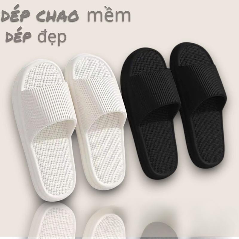 Dép chao quai ngang đi trong nhà văn phòng nam nữ nhẹ êm ái đôi bàn chân