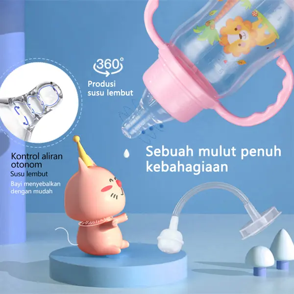 150ml Standard Bottle Dot Nipple Susu FREE Botol Dot Sillicone Nipple Botol Susu Bayi Assorted Standard XM-002 Accessories Minum 5