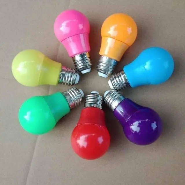 Combo 3 dây 10m 20 đui kèm bóng 3w trắng, 3w nắng vàng, edison, 1w chanh, 3w đa sắc (tặng thêm 3 bóng) den  led 3