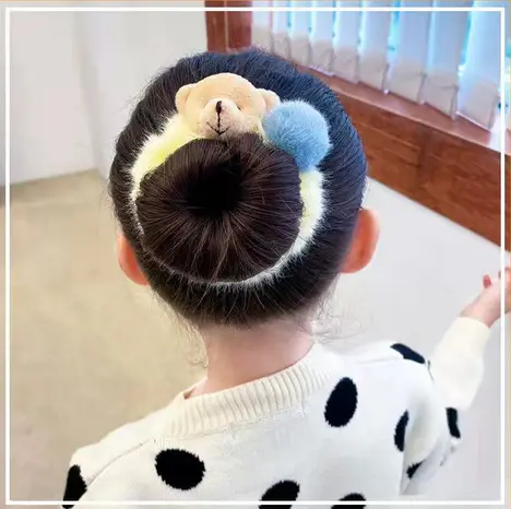 Yarra Ikat Rambut Karet Scrunchies Korea Anak Perempuan Dewasa Kunciran Motif Beruang Biru Coklat Kuning Pink Bulu Halus Aksesoris Kuncir Rambut Wanita Lucu Elastis  Ak136 6
