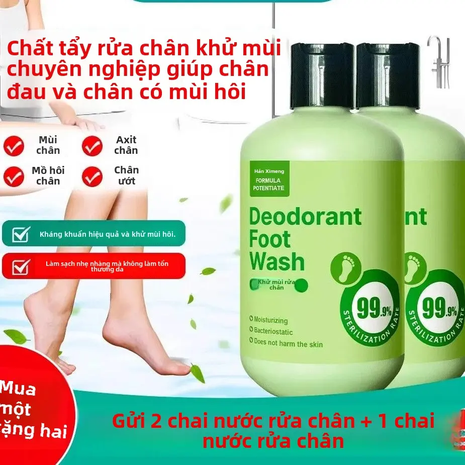 Nước rửa khử mùi chân, dựa trên thực vật, công thức không vi khuẩn, để loại bỏ mùi chân của trẻ em và cải thiện bàn chân đổ mồ hôi, thích hợp cho các bà mẹ