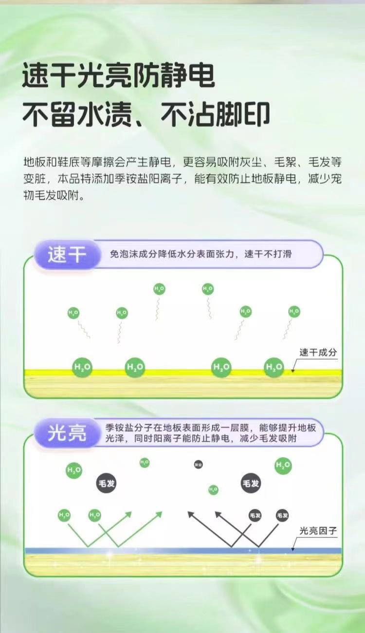 Product Introduction of Pet Special Floor Cleaner Indoor Strong Urine Odor Household Mopping Disinfection Sterilization Antibacterial Deodorant Deodorant 1