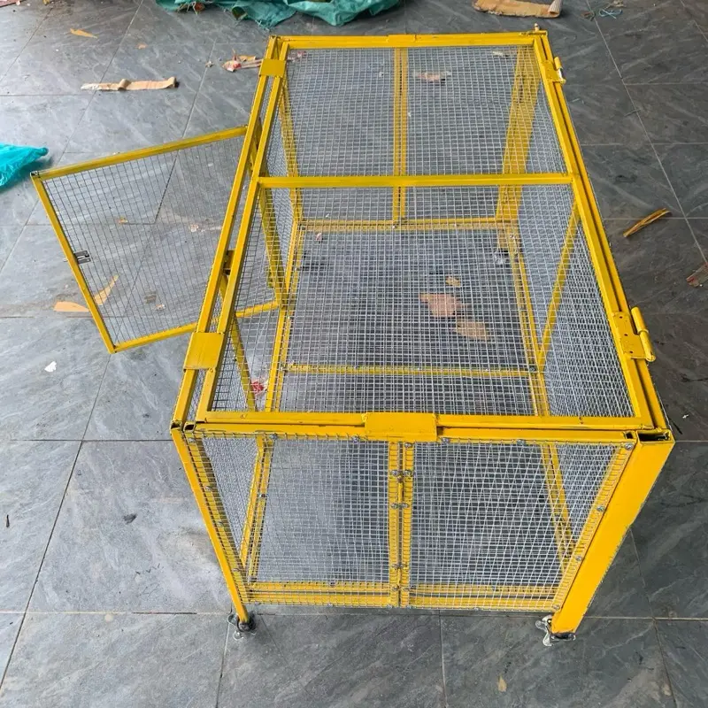 Lồng úm gập gọn,có bánh xe đi chuyển rễ ràng