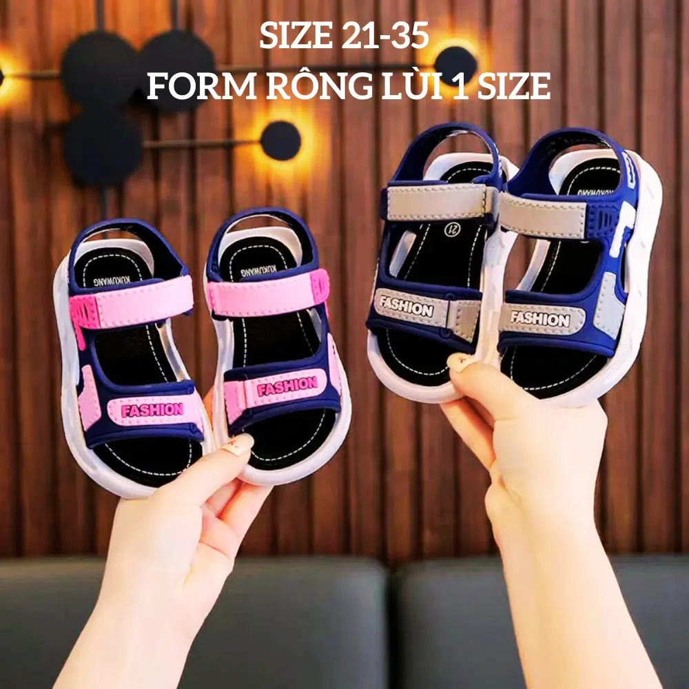 Dép Quai hậu Bé Trai Bé Gái Đế Mềm Chống Trơn Trượt Sz 21-35 SD18