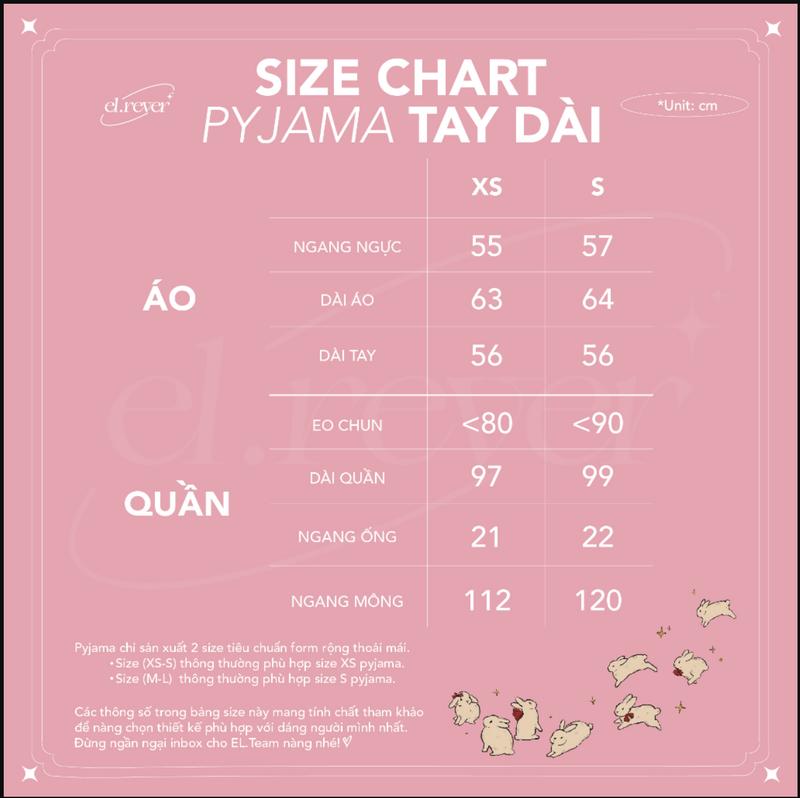 Product Introduction of ELREVER - Set pyjama lụa thiết kế tay dài nữ phiên bản Bunny v2 - Màu Hồng - 0330S22 0