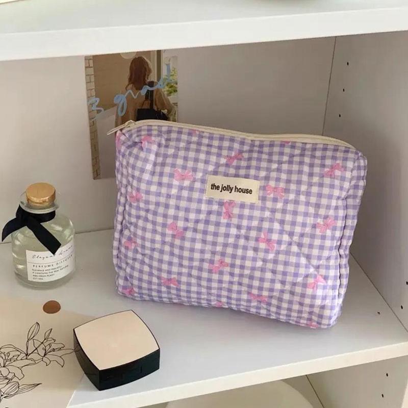 Product Introduction of Bowknot Cosmetic Bag Portable Soft Handbag Toiletries Capacity Bag Student Large Storage Bag 39