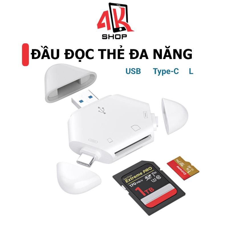 Đầu đọc thẻ nhớ SD OTG kiêm đầu chuyển đổi USB cho Android và Windows