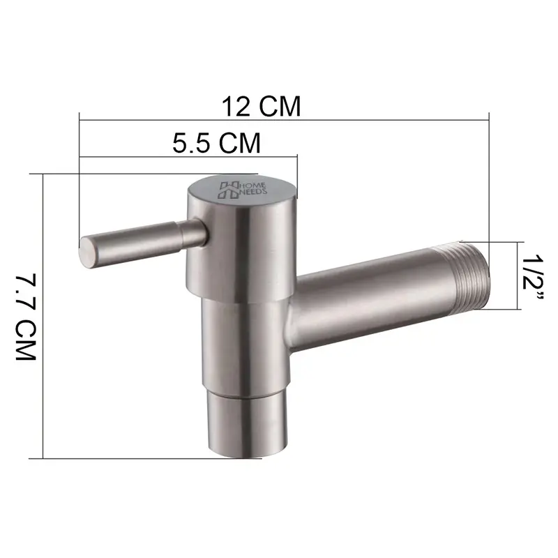 Kran Taman Kran Shower Panjang Stainless Kran Kamar Mandi JS-49 karet 4