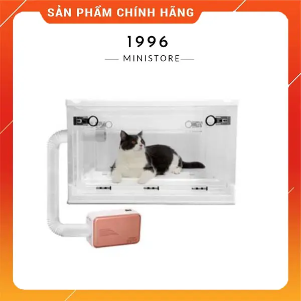 Hộp sấy lông Thú cưng + Máy sấy