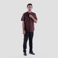 Gambar Baju Koko BHS Cosmo Coklat Tua 04 - M dari SarungBHS Kab. Gresik 5 Tokopedia