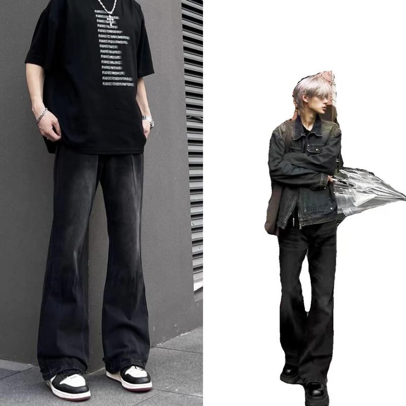  Quần jean nam ống loe K9  - quần bò nam vải dày dặn phong cách hàn quốc 2024 cá tính 