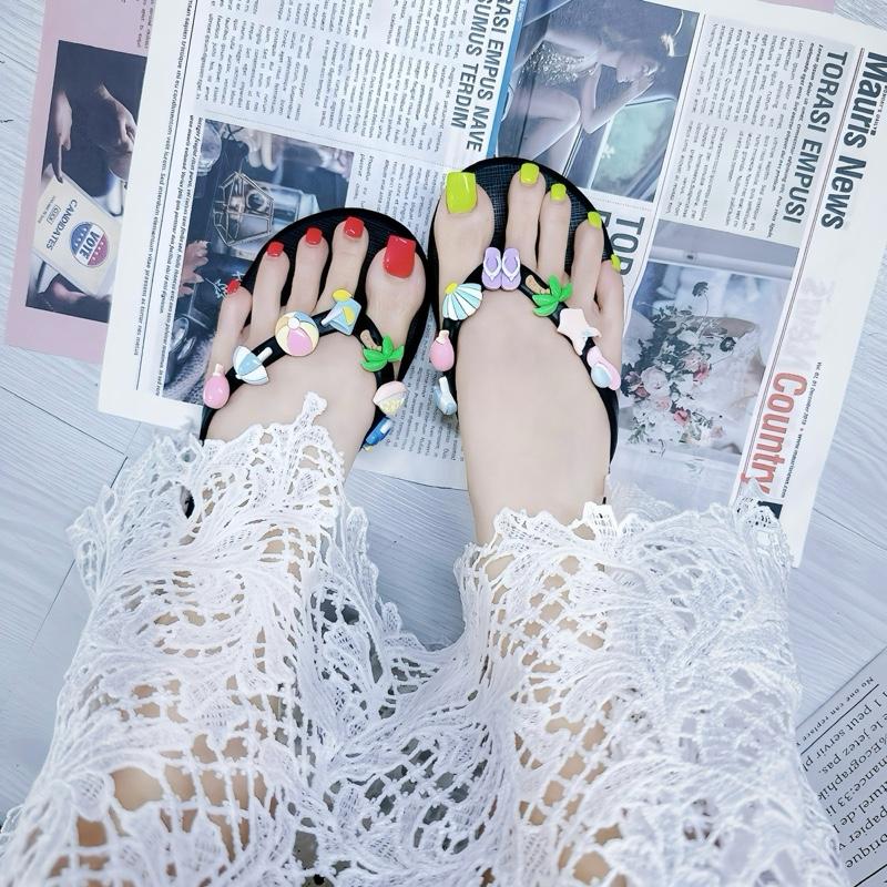 DÉP TÔNG ĐI BIỂN 2025 ( Phiên bản charm đặc biệt cao cấp ) - DÉP DU LỊCH - DÉP NỮ - DéP Shoes Women - Xỏ ngón gót 2 dep kieu hot đi biển vip có đính xinhlung xinh déplê giay depsieuben tông mềm kẹp deptoong