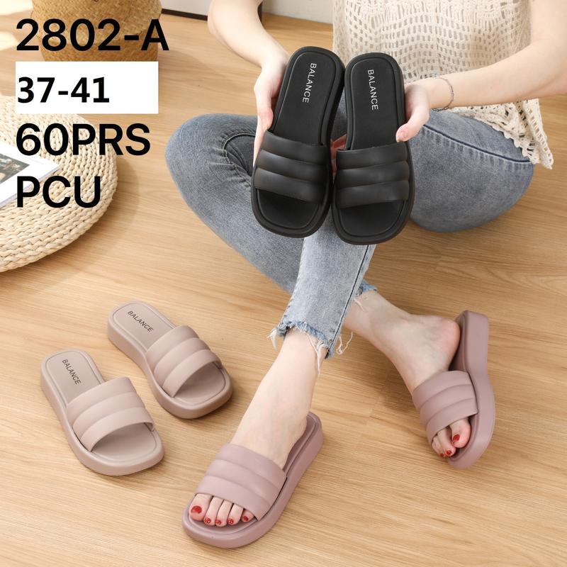 Product Introduction of PVC Sandal Slop Wanita Jelly Import Korean Bahan Karet Rubber Elastis Tebal Tinggi Sol Anti Slip Sendal Kokop Balance 2802 5