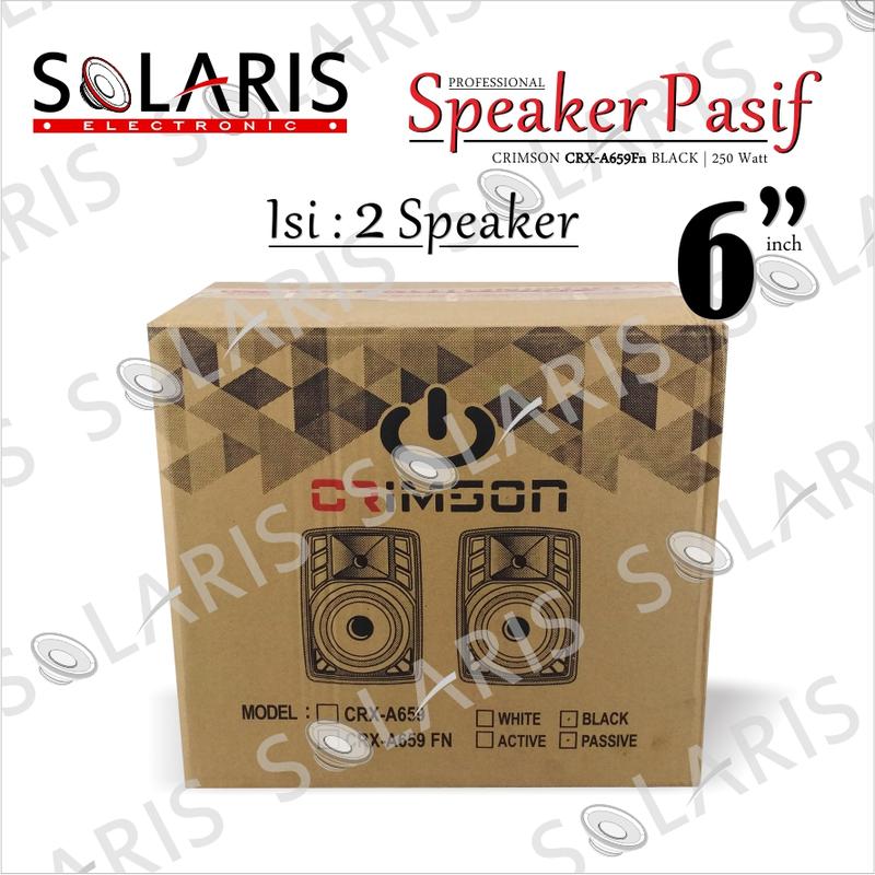 SPEAKER 6 Inch PASIF 2 Way Monitor CRIMSON CRX-A659Fn + BRACKET Isi 2 Pcs Speakers 5