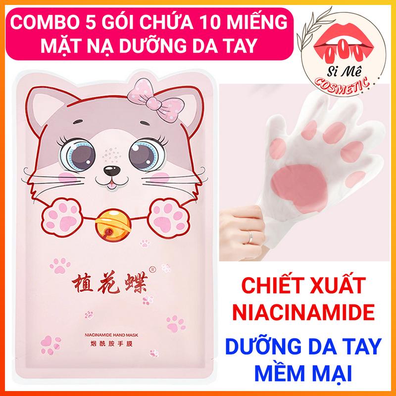 Product Introduction of [10 MIẾNG] COMBO 5 Gói Chứa 10 Miếng Mặt Nạ Dưỡng Da Tay LIFUSHA Niacinamide Hand Mask Hình Mèo Dễ Thương – Dưỡng Da Tay Sáng Mịn, Mềm Mại 2
