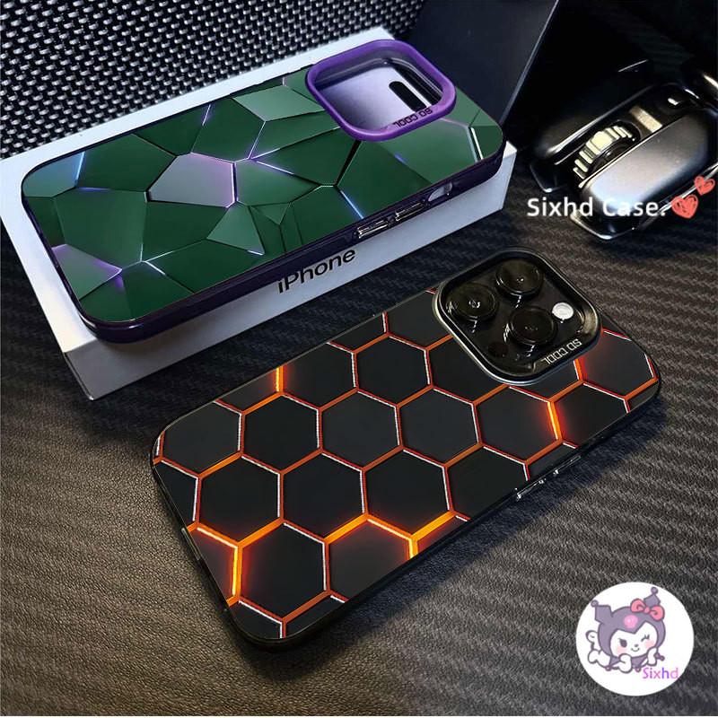 Product Introduction of Simple Honeycomb Luxury Hard Casing For Realme Note 50 C67 C53 C33 C35 C51 C55 C30S C15 C11 C25Y C21Y C30 C25 C12 C3 5i 5s 6i 8i 8Pro Narzo 50i 50A Prime Fashion Lingge Aurora Black Bumper Case 2 in 1 Shockproof Cellphone Cover Protector jelly case 45