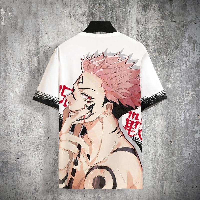 Áo phông ngắn tayKaisen Jujutsu, áo phông Anime Unisex, Cosplay Gojo SatYuji, thời trang giản dị, 3D, cộng với kích thước 3