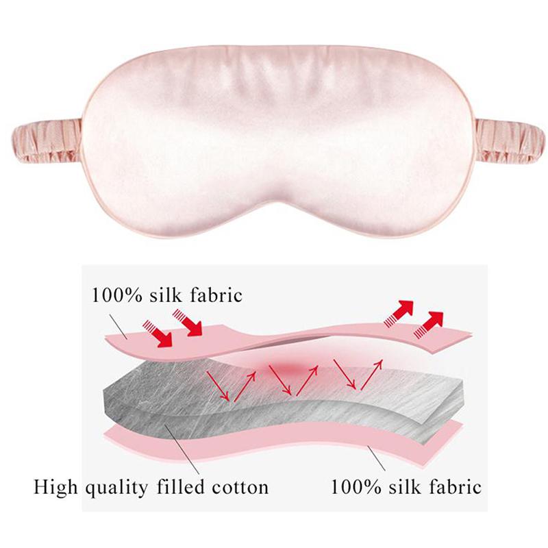 Product Introduction of Double-Side Pure Silk EyeShade Sleeping Eye Cover Eyepatch Health Sleep Shading 30