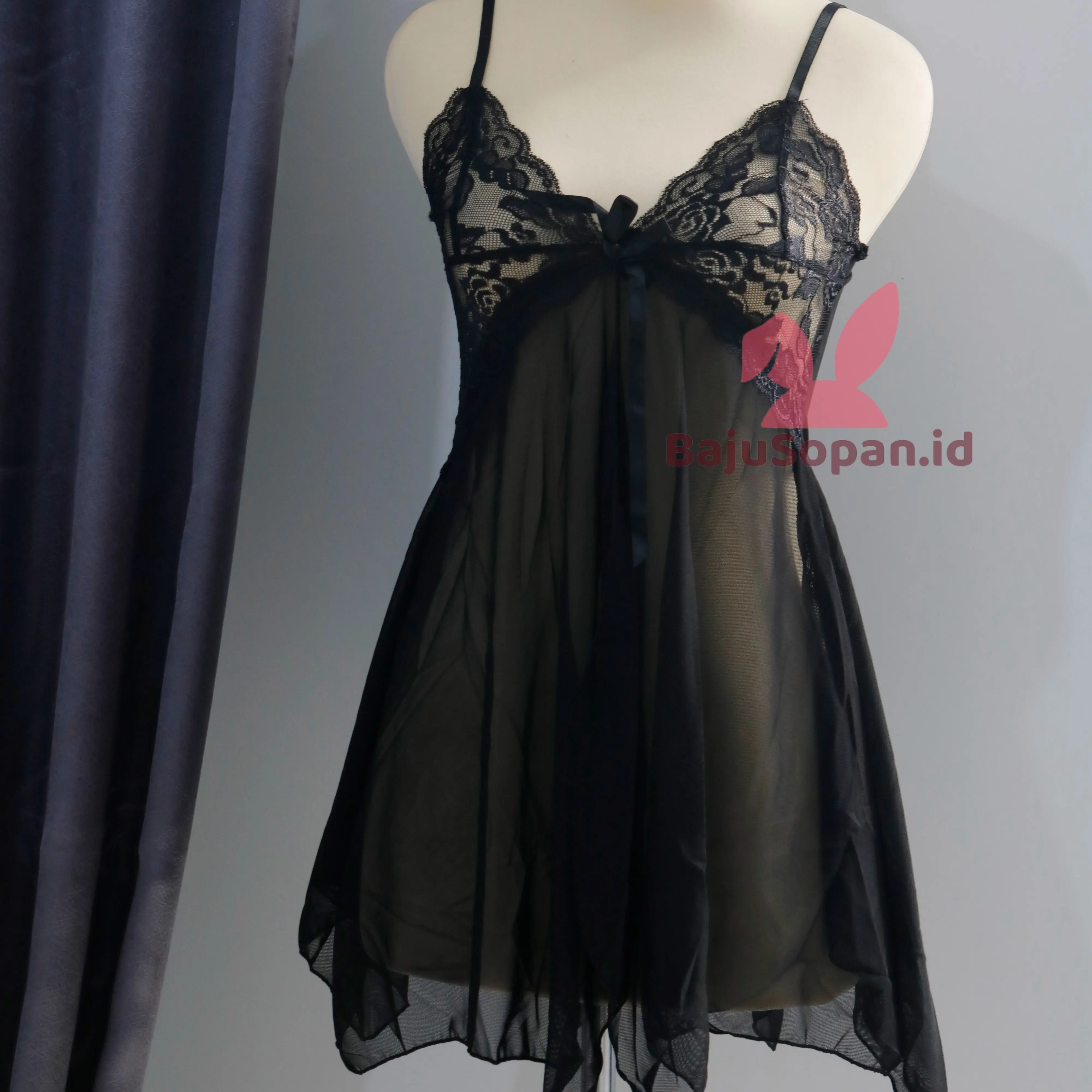 mini dress set baju tidur baju wanita dinas malam 5044