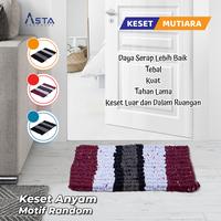 Gambar Royalton Keset Kaki Serap Air Kain Anyam Mutiara Tebal 30 x 48 cm - Warna, 1 pcs dari Asta Homeware Kab. Sidoarjo 5 Tokopedia
