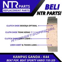 Gambar Weight Set Clutch - Kampas ganda only kampas kopling ganda Beat fi beat pop sporty vario 110 led K44 original FCC - NTR + BONUS dari NTRPARTS_NEW Kab. Tangerang 5 Tokopedia