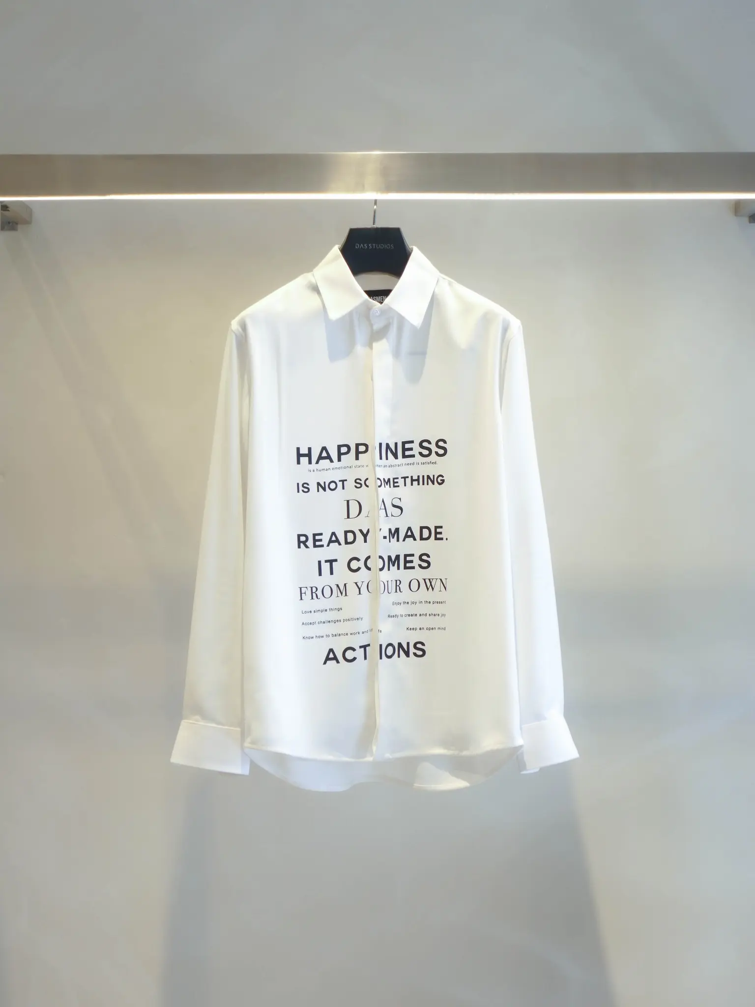 PINES SHIRT ÁO SƠ MI NAM - DAS - TRẮNG KEM