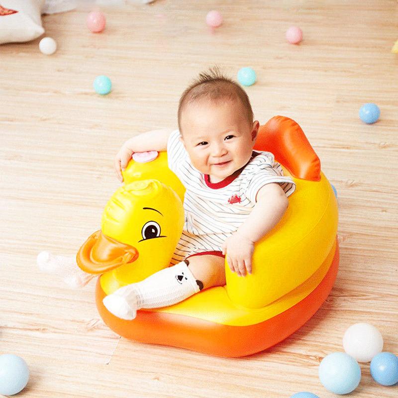 Ghế Tập Ngồi Cho Bé Từ 6 Tháng Loại Dày Cao Cấp Họa Tiết Hình Chú Vịt Vàng Đáng Yêu BBShine – SS030
