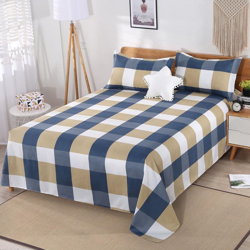 Product Introduction of [Diagonal] Clearance Bed Sheet Single Piece 100% Skin-Friendly Double Single Kang Sheet All-Season Universal Student Dormitory Pillowcase 7