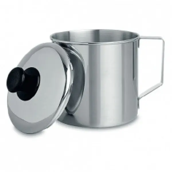 LY UỐNG NƯỚC INOX CÓ NẮP 10 cm ( 1 cái ) 0