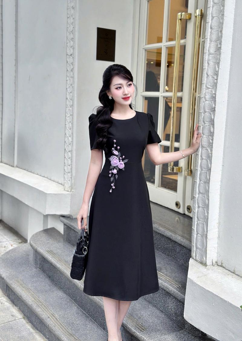 Product Introduction of Đầm Thiết kế QD7 kết hoa sang chảnh quyến rũ, đi làm, đi chơi, đi tiệc. Nữ Women 5