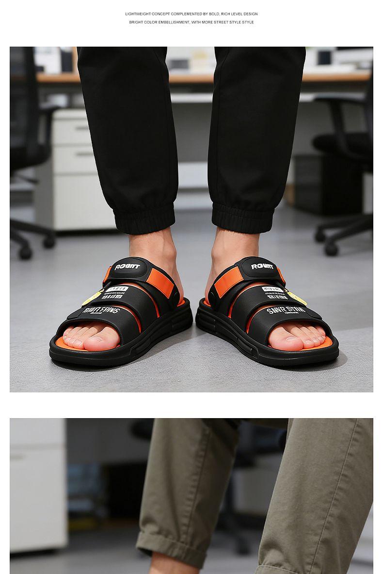 Sandal pria klasik Korea terbaru, bahan EVA, tahan aus dan lentur, tidak mudah berubah bentuk, harga terjangkau