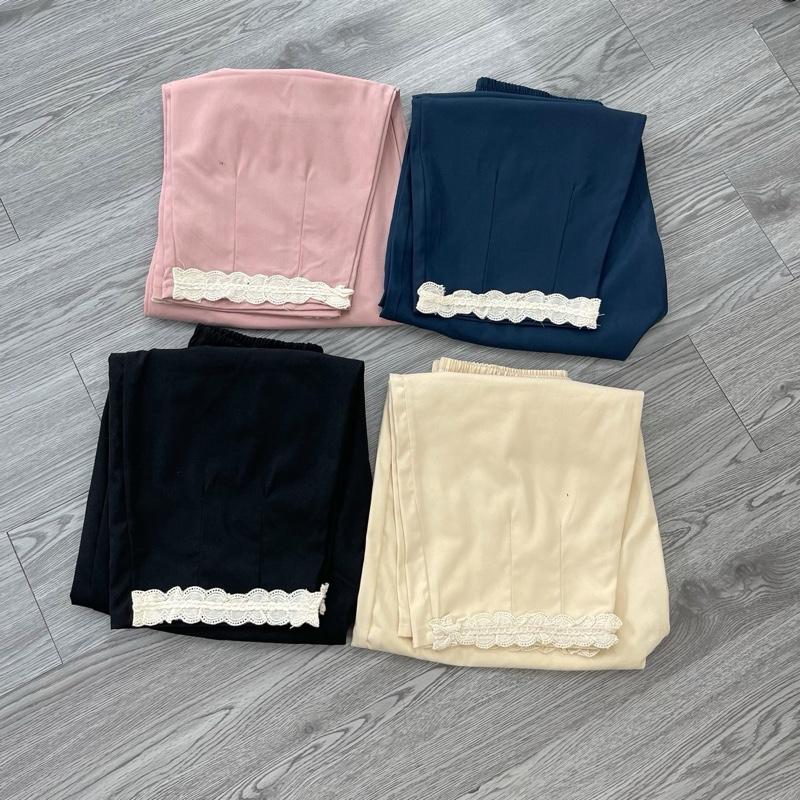 Quần Bom Nữ Dáng Lửng Chất Thô Gắn Gấu Ren Cạp Chun Co Dãn JUDIE.Closet 8