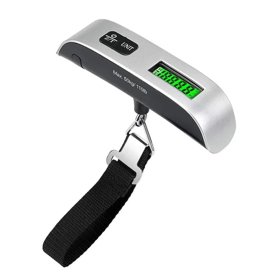 GoTravel 50kg/110lb Luggage Scale Electronic Digital Scale Portable Handheld Travel Suitcase Bag Hanging Scale Weight Balance