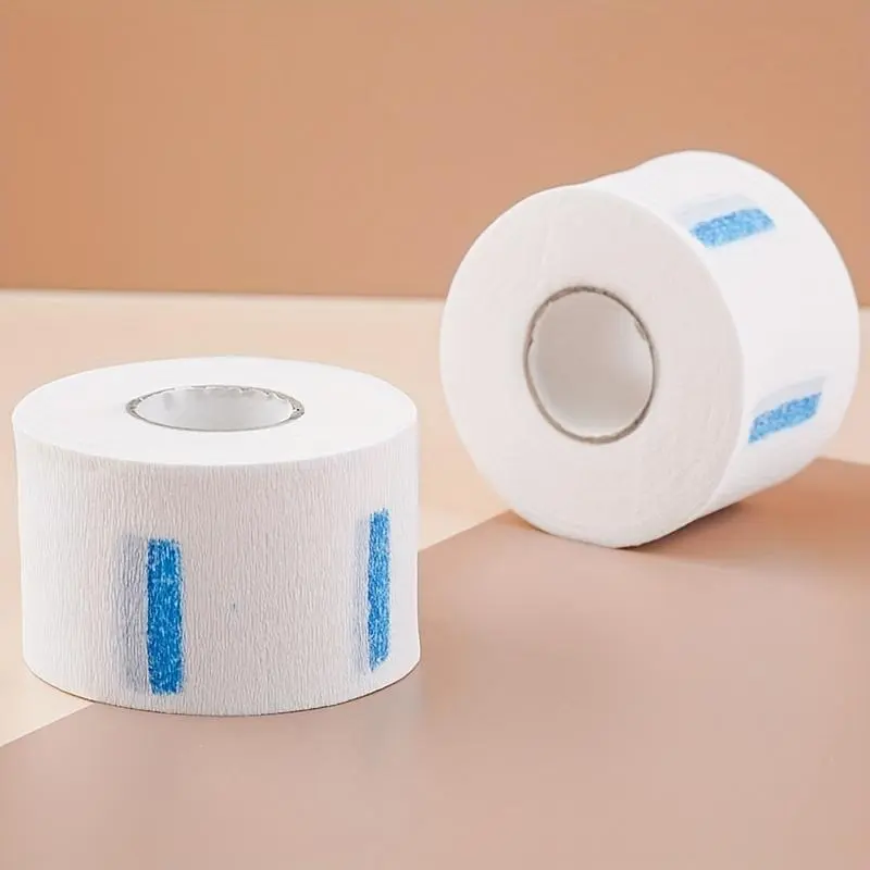 Disposable Barber Paper Neck Strips, Hairdressing Stretchy Wrap & Neck Paper Tissue Roll for Salon Haircut Styling Coloring Spa Massage, Durable Neck Patch, Neck Care Paper 0