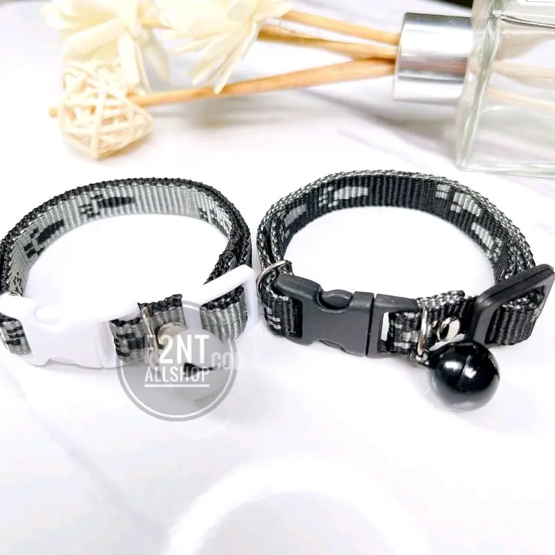 kalung kucibg premium motif kaki lonceng doff bunyi 0