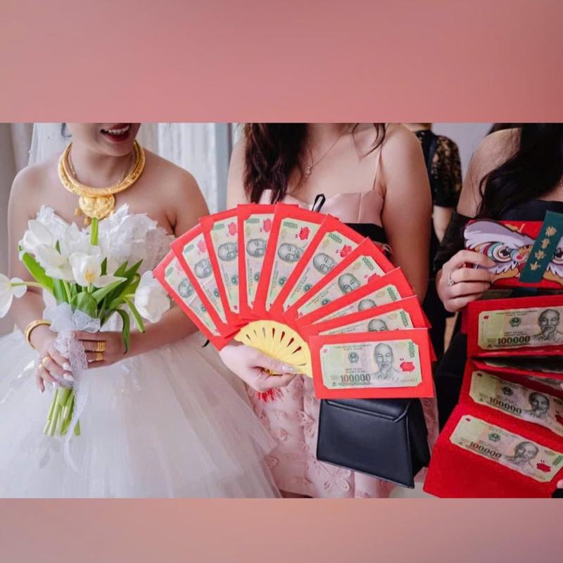 Bao Lì Xì Quạt 10 Ngăn quà tặng bất ngờ đám cưới dịp lễ Năm Mới