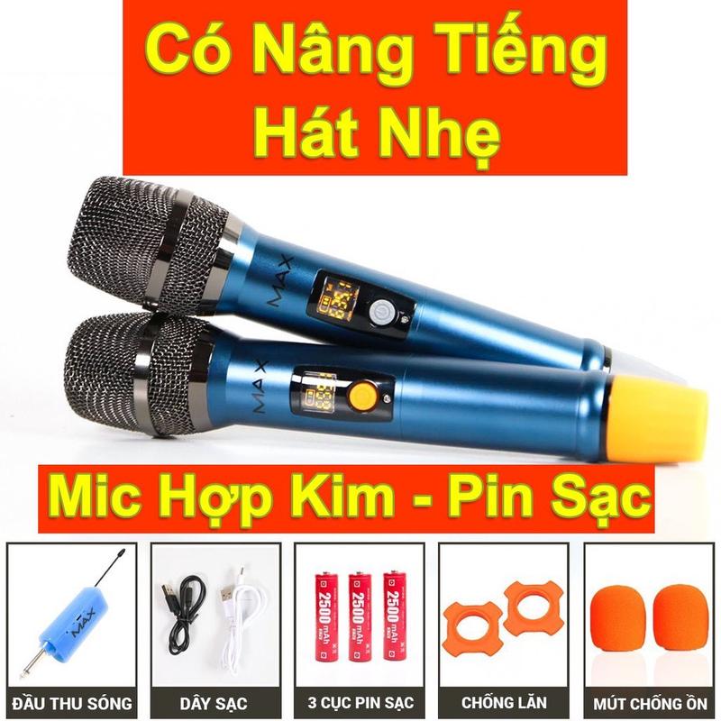 Micro đa năng Max 56 xài cho loa kéo hoặc ampli karaoke gia đình