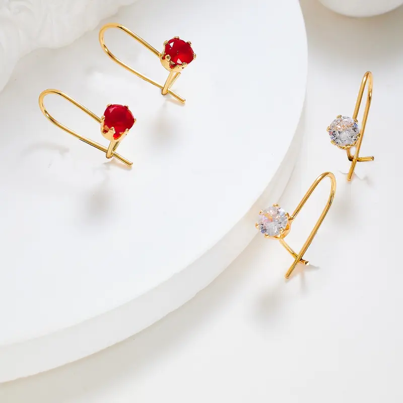 281E Anting Titanium Wanita Anti Karat Dan Anti Luntur Asli Dewasa Panjang Silver Jewerly Ori Tidak Selamanya Tusuk Emas Muda 0